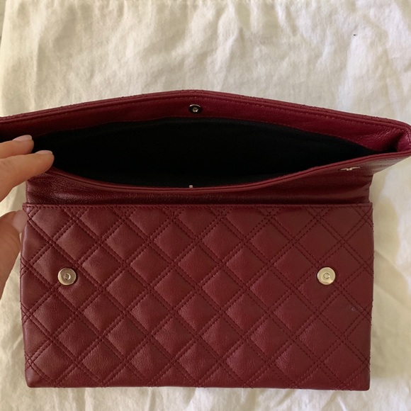 Marc Jacobs Quilted leather clutch, large wine - Picture 5 of 7